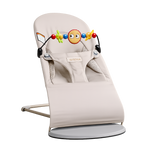 Aurevia™ Foldable Baby Rocker with 3-Level Height Adjustment & Toys