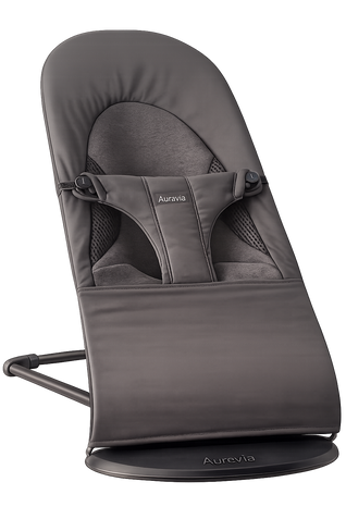 Aurevia™ Foldable Baby Rocker with 3-Level Height Adjustment & Toys
