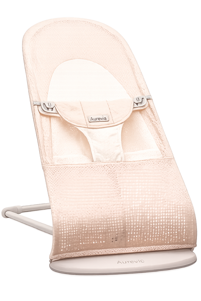 Aurevia™ Foldable Baby Rocker with 3-Level Height Adjustment & Toys