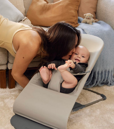 Aurevia™ Foldable Baby Rocker with 3-Level Height Adjustment & Toys