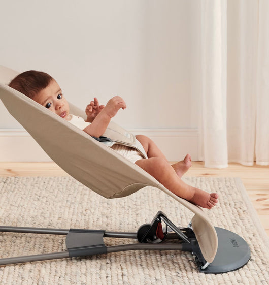 Aurevia™ Foldable Baby Rocker with 3-Level Height Adjustment & Toys