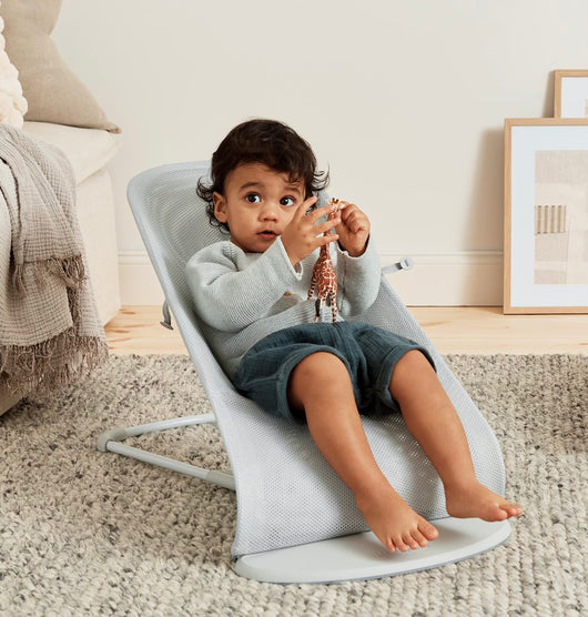 Aurevia™ Foldable Baby Rocker with 3-Level Height Adjustment & Toys