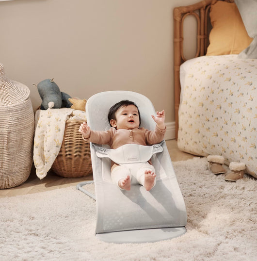 Aurevia™ Foldable Baby Rocker with 3-Level Height Adjustment & Toys