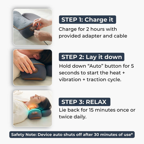 Aurevia™ Heated Neck Comfort Massager Pillow