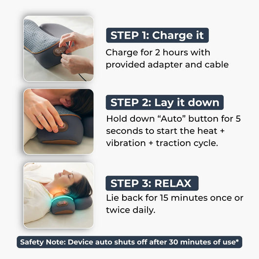 Aurevia™ Heated Neck Comfort Massager Pillow